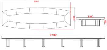 Mesa de Reunin ESE-970