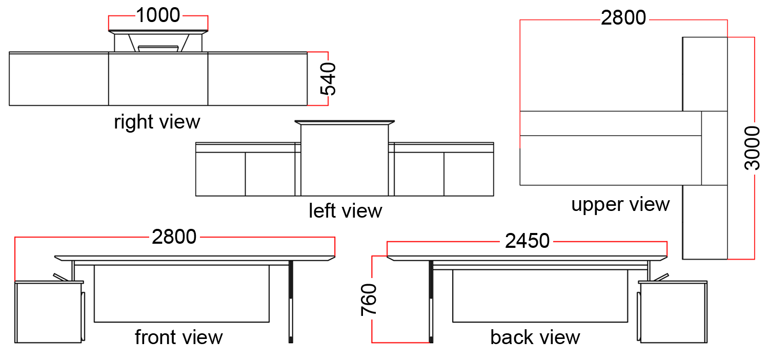 Office Table DY-280L