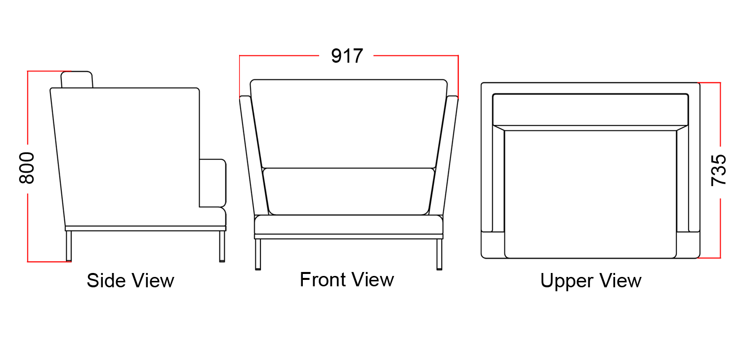 One Seater Sofa CU-SO1