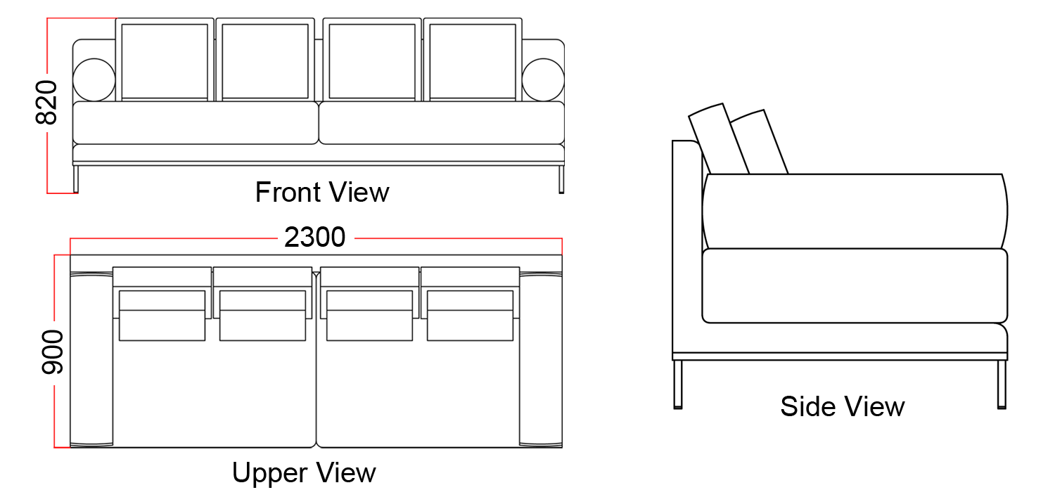 Three Seater Sofa RU-SO3