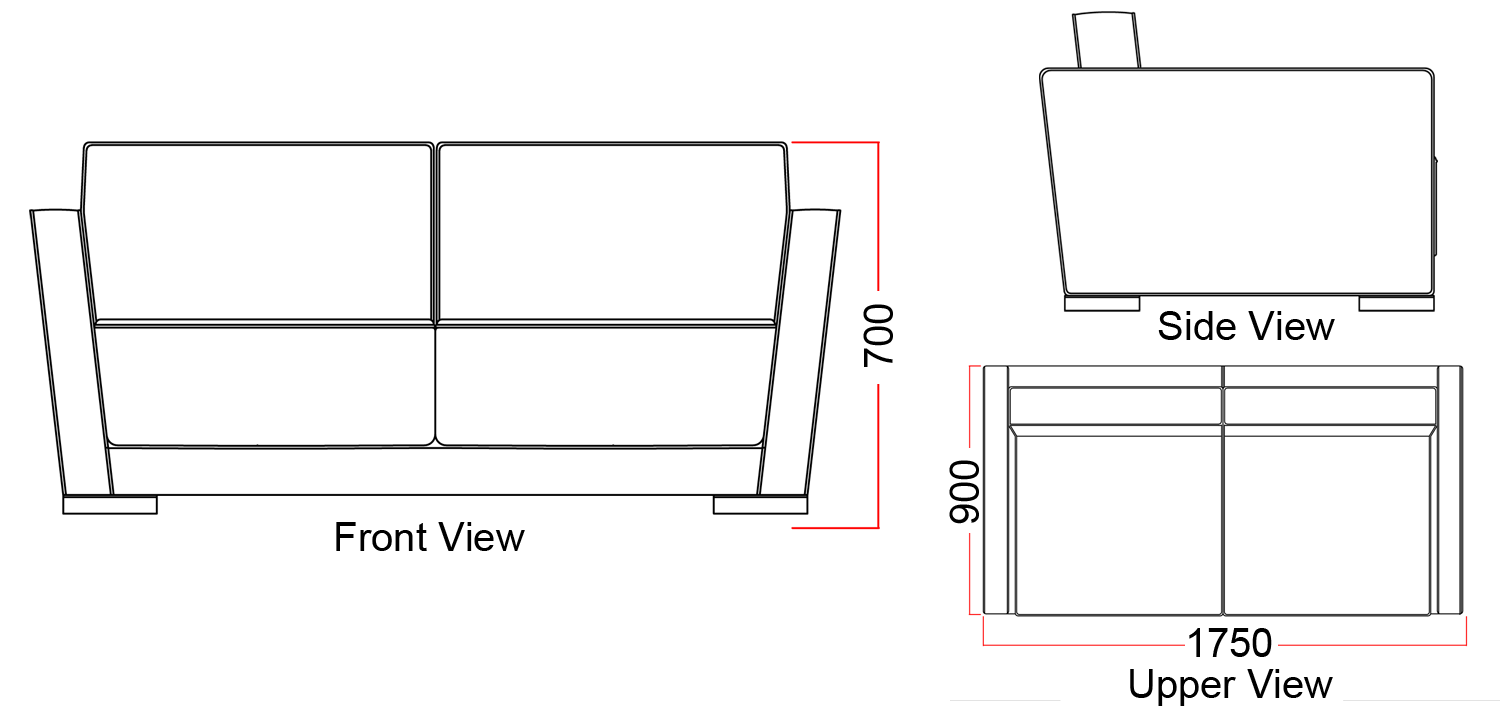 Two Seater Sofa D-SO2