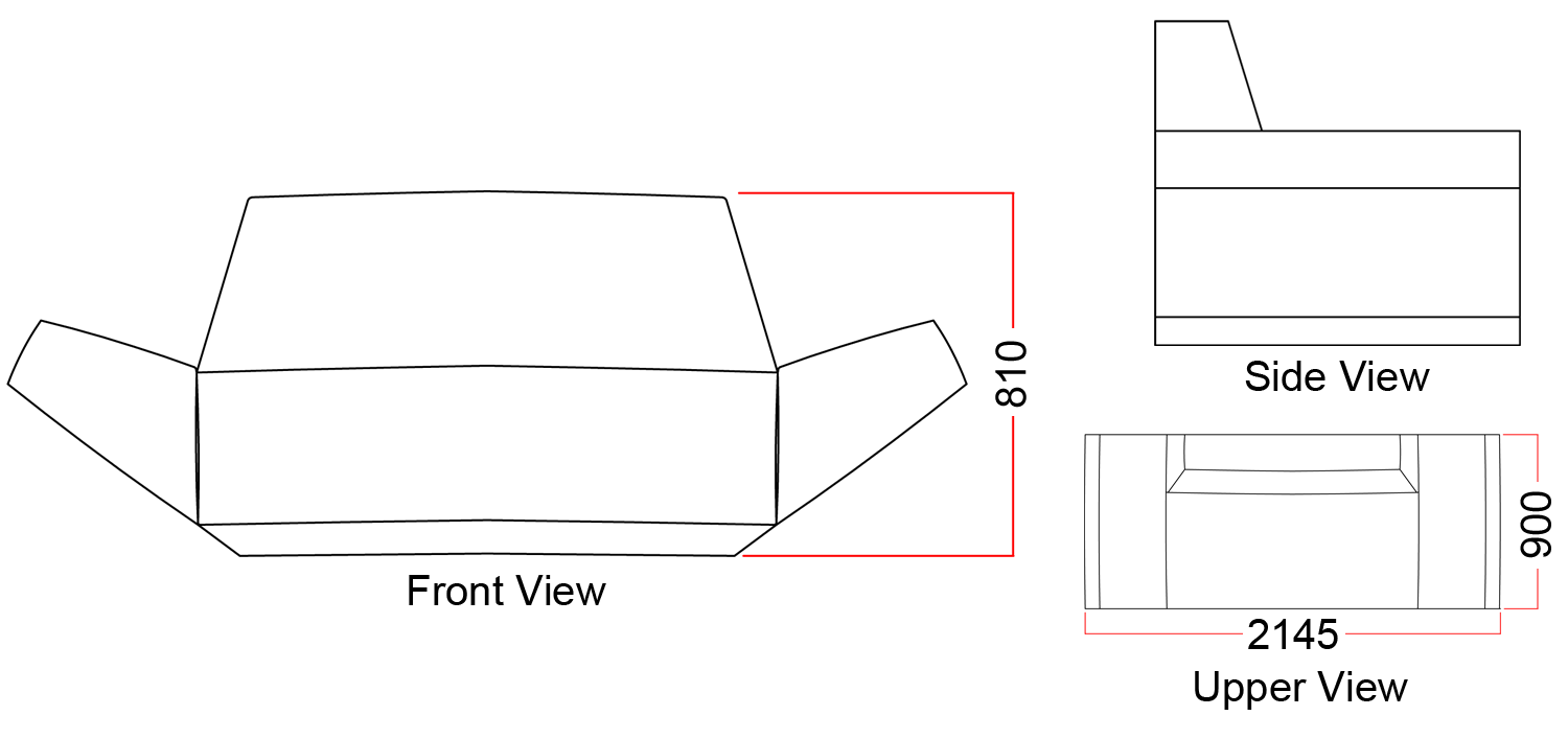Two Seater Sofa Q-SO2